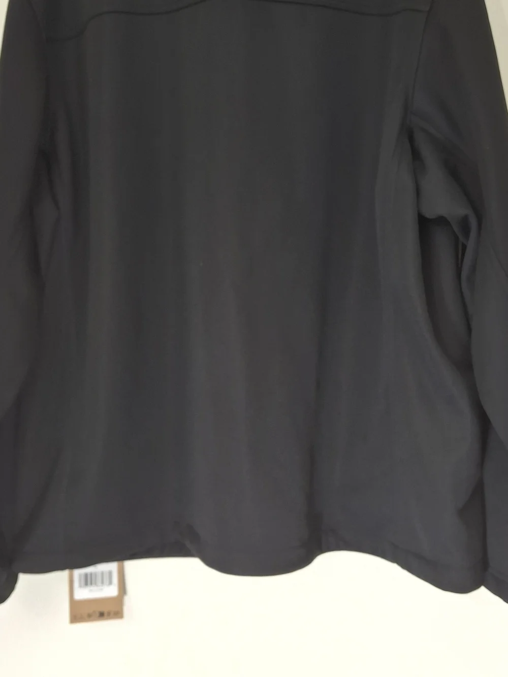 The North Face Black Softshell Jacket with Quadd Logo, Size XXL